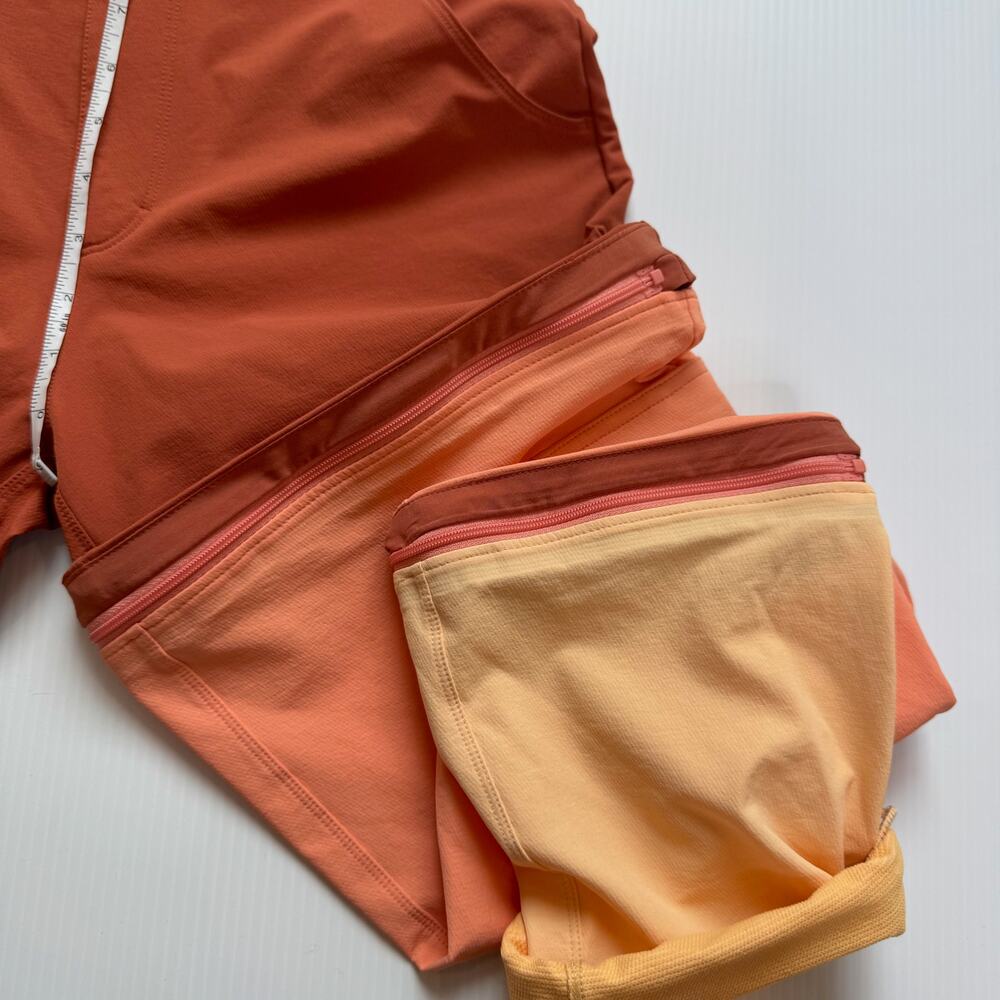 Outdoor Voices Rectrek Zip-Off Pants XS Melon Colorblock Gorpcore Hiking NWT - Picture 7 of 16